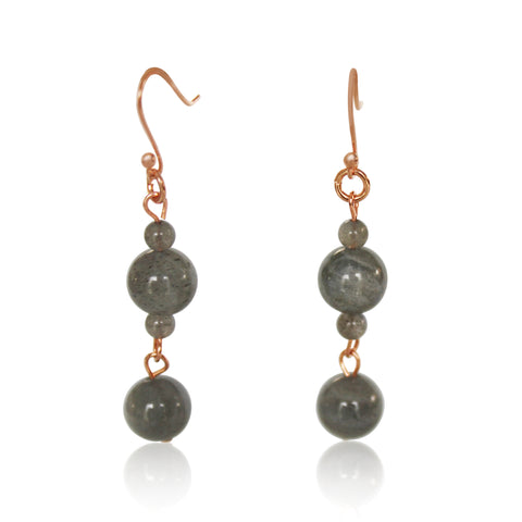 Long Earrings - Labradorite