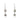 Long Earrings - Platinum Crystal Maria Nicola