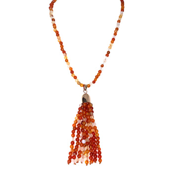 Tassel - Orange Agate