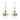 Short Earrings - Platinum Crystal Maria Nicola