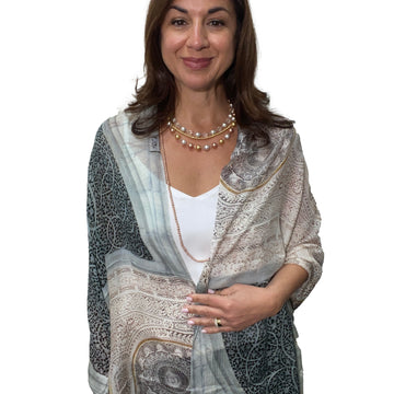 Scarf - Modal Silk - Tree Of Life