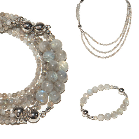 10 Way Necklace - Labradorite