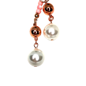 Lariat Ends - shell pearl - Cream - sold in pairs