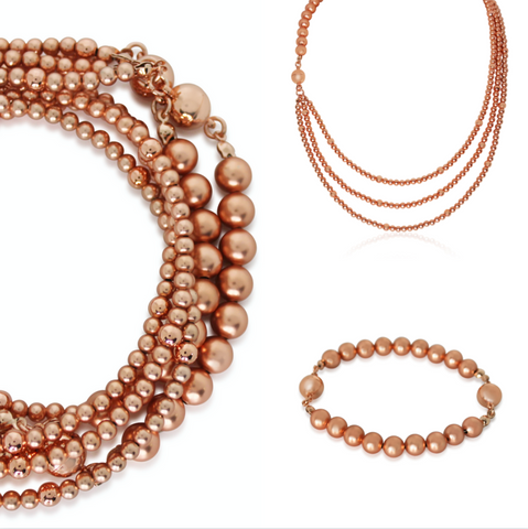 10 Way Necklace - Satin Rose Gold