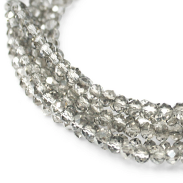 Medium Strand Necklace - Platinum Crystal