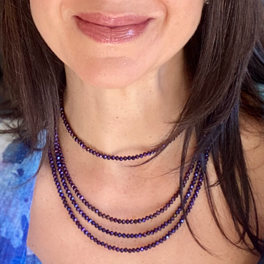 Deep deals purple necklace