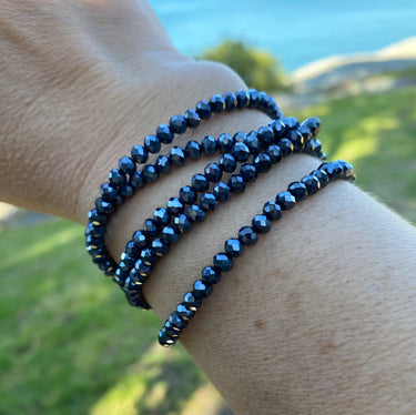 Long Strand Necklace - Midnight Crystal Seriously Romantic