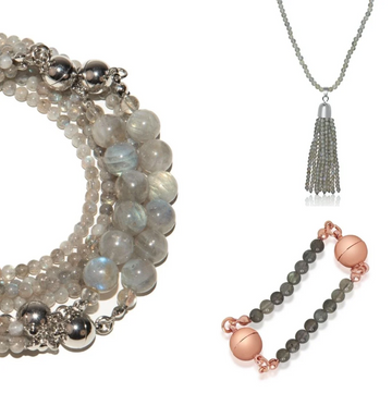 10 Way BUNDLE - Labradorite (Includes 10 Way Necklace, Tassel & Mini Connectors)
