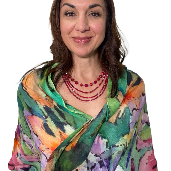 Bearded Iris Scarves