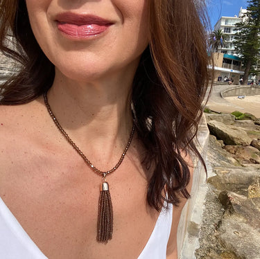 Tassel - Smokey Quartz Seriously Romantic