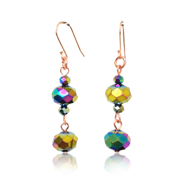 Long Earrings - Harlequin Crystal