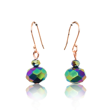 Short Earrings - Harlequin Crystal