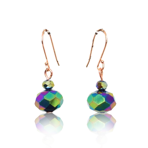 Short Earrings - Harlequin Crystal