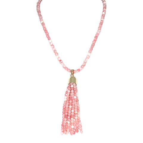 Tassel - Pink Agate