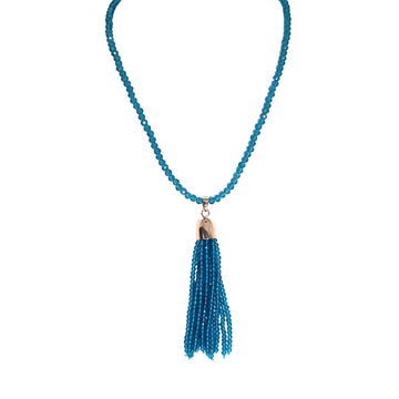 Tassel - Teal Crystal